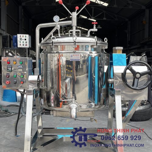 Nồi áp xuất 200 lít (lật nghiêng)