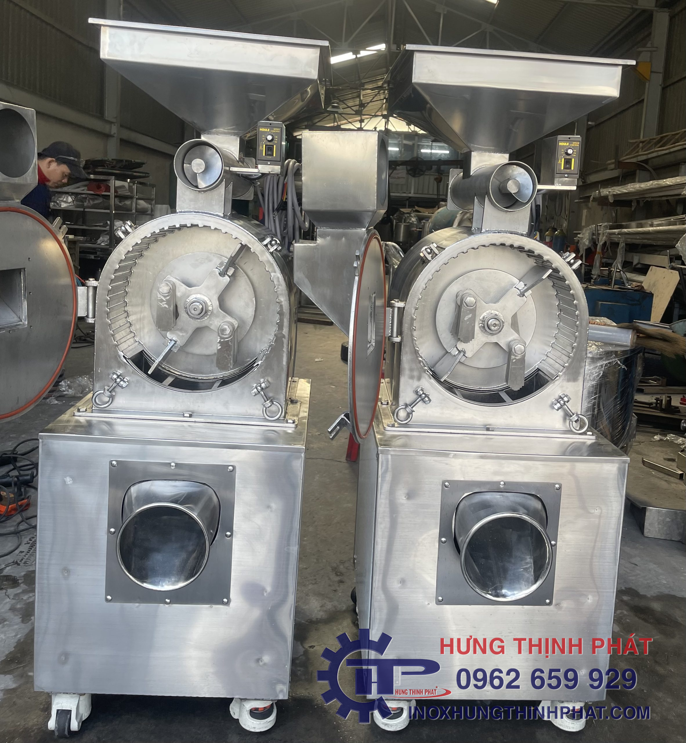 máy nghiền bột siêu mịn inox 304 hưng thịnh phát